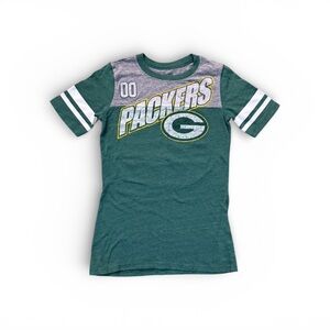 Reebok Green and Gray Green Bay packers nfl Shirt